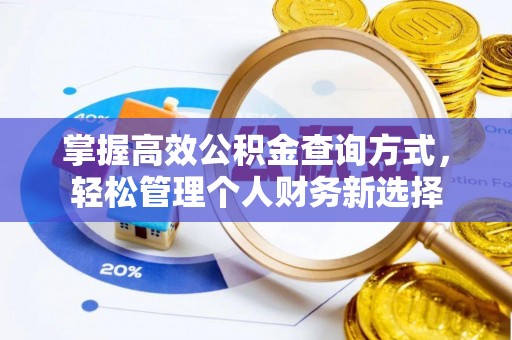 昌邑掌握高效公积金查询方式，轻松管理个人财务新选择