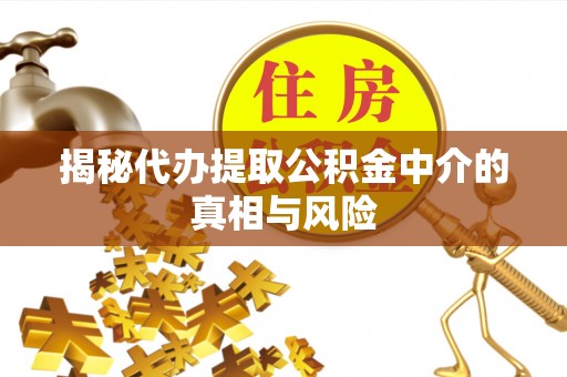 昌邑揭秘代办提取公积金中介的真相与风险