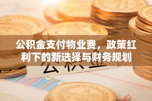昌邑公积金支付物业费，政策红利下的新选择与财务规划