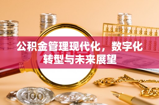 昌邑公积金管理现代化，数字化转型与未来展望