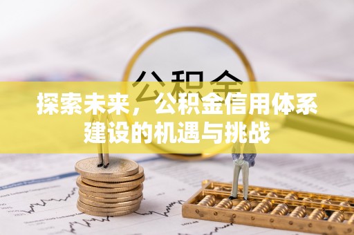 昌邑探索未来，公积金信用体系建设的机遇与挑战