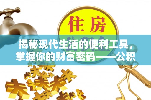 昌邑揭秘现代生活的便利工具，掌握你的财富密码——公积金查询方式