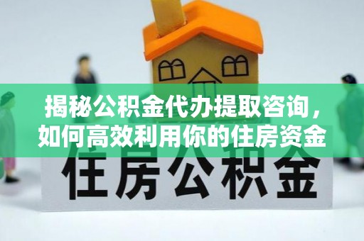昌邑揭秘公积金代办提取咨询，如何高效利用你的住房资金