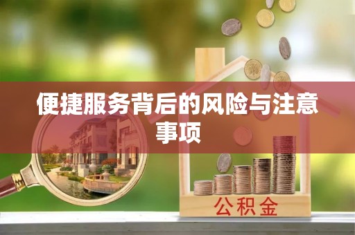 昌邑便捷服务背后的风险与注意事项